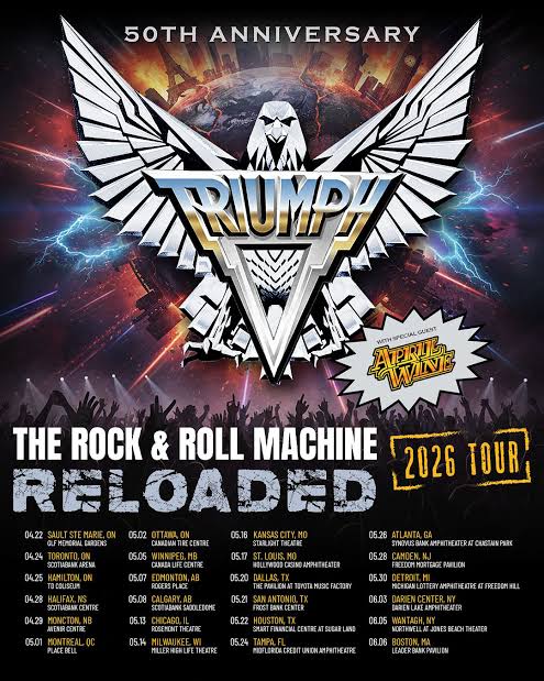 Triumph - Band 2026 concert poster